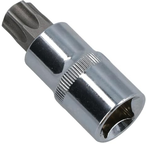 T60 x 55mm Male Shallow Short Torx Bit Socket 1/2in Drive CRV S2 Steel