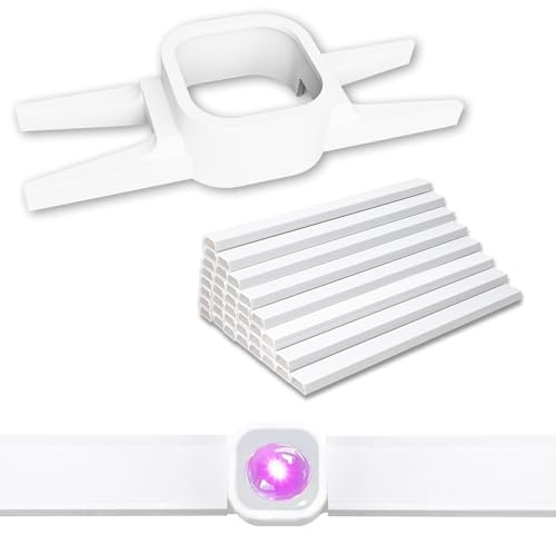 DNShorix 100FT Light Track System for Govee Permanent Outdoor Lights Pro (H706A), Permanent Halloween/Christmas Light Track, DIY Paintable PVC Track