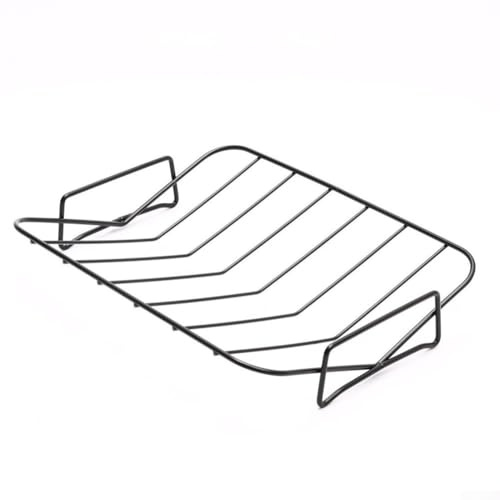 Yuanpgky Grille de barbecue pour côtes et poulet entier, rôtissoire en V sans revêtement, convient pour 4 kg de dinde, compatible avec four et barbecue d'extérieur