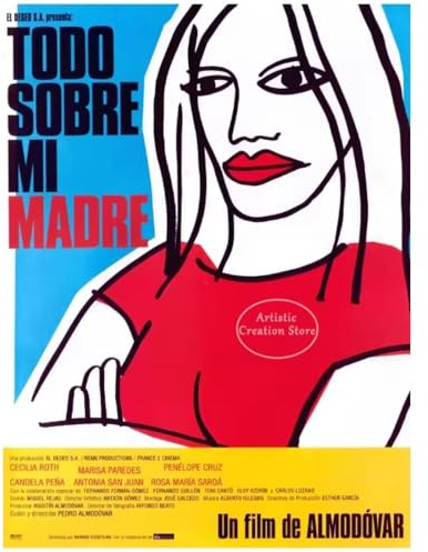 MEIZONGHUOJI Poster Locandina Del Film Tutto Su Mia Madre Tutto Su Mia Madre Pedro Almodóvar Spagna Film Decorazione Per La Casa 50 * 70 Cm Senza Cornice