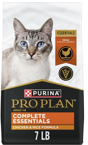 Purina Pro Plan High Protein Cat Food With Probiotics for Cats, Chicken and Rice Formula - 7 lb. Bag