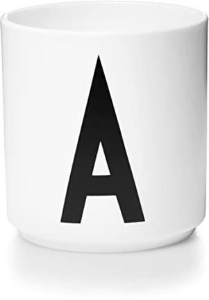 Design Letters Porzellan Kaffeetassen A-Z | Weiße Tassen für Weihnachten, Weihnachtsgeschenke Kleinigkeiten, Weihnachtsgeschenke für Frauen, Männer | Kaffeebecher | Tasse Personalisiert | 250 Ml
