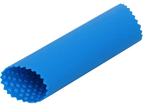 TRIXES Garlic Press - Silicone Garlic Peeler - Easy Roller Garlic Peeling Tube -Silicone Tool - Peels Garlic Cloves in Seconds Without Smell from Hands - Skin Roller - Colour Blue