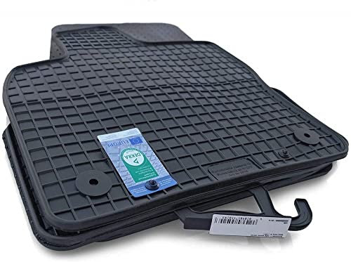 Gummimatten Logan MCV Original Qualität Gummi Fußmatten 4-teilig schwarz