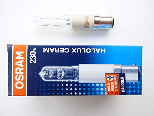 Osram Halolux Ceram Ampoule halogène B15d Transparent 230 W