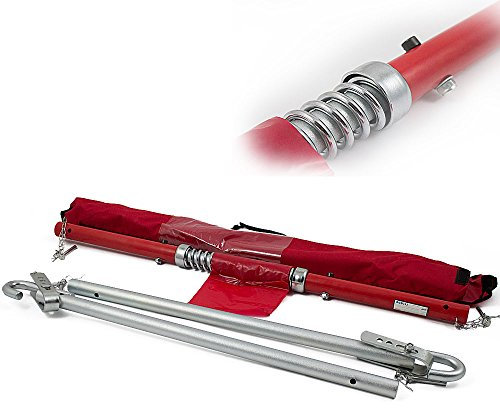 BITUXX® PKW Kfz Auto Abschleppstange 3T Schleppstange mit Feder Dämpfung Zugkraft max. 3000 kg 3T Abschleppseil Pannenhilfe