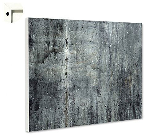 Magnettafel Pinnwand Muster Beton grau Größe 60 x 40 cm