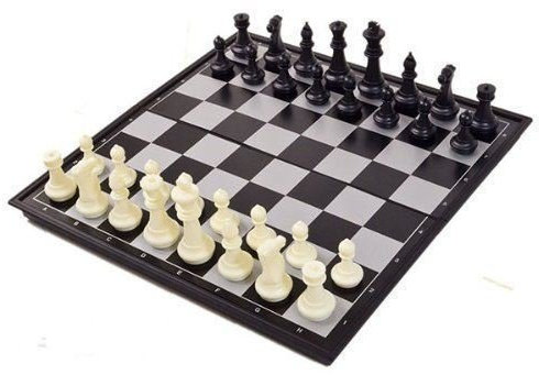 SHINE Magnetic folding chess board portable set with pieces games sport camping travel 25CM
