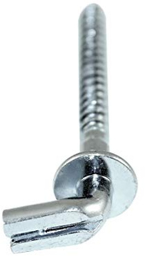 SN-TEC Schraubhaken/Wandhaken mit Anschlagscheibe verzinkt gerade 75mm mit Schlitz (10 Stück)