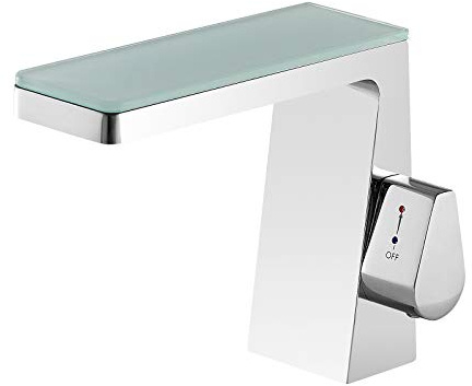 Design Wasserfall Waschtischarmatur NT7320 - Wasserhahn in Chrom