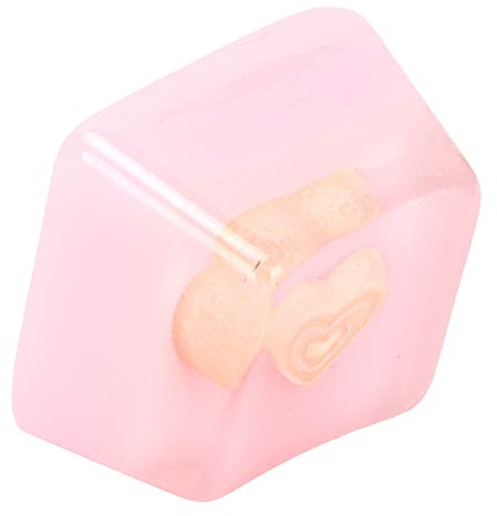 Yoidesu Resin Keycap, Artisan Keycap Hand‑Made Corrosion‑Resistant Universal Mechanical Keyboard Accessories(Pink Heart)