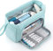 EASTHILL Federmäppchen mit grossem Pencil case Tragbare Stifttasche Tragbare kosmetisches Office High School Organizer College Studentin Mädchen Jugendliche Mädchen Erwachsene-Hellblau