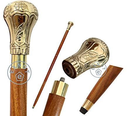 EXNOT Bat Masterson Victorian Walking Cane - Classic Gentleman's Walking Canes for Men & Women, Heavy Duty All Terrain Tip, | Walking Sticks for Seniors & Adults