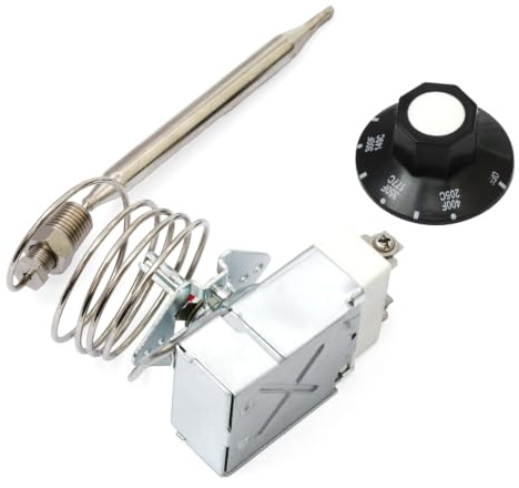 Termostato 60125401 para freidora, termostato 1175 RX-1-36 compatible con Pitco 60125401 35C, 35C+ y otros modelos populares, 200-400F