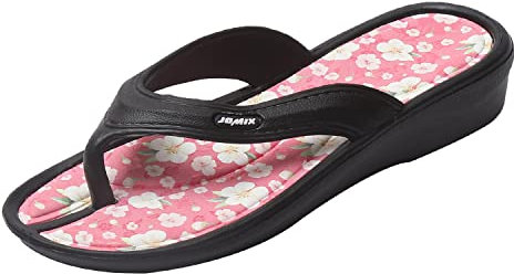 JOMIX Ciabatte Infradito Donna Estive Infradito Donna Mare Ciabatte Donna Estive Infradito Zeppa Casa Piscina SD5198 (Nero,37)