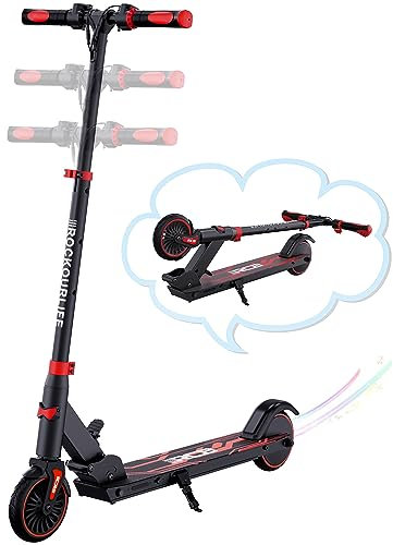 RCB Electric Scooter for Kids age 8-12-16, Only 7.55KG Foldable Electric Scooter, Two Types of Braking, Maximum Range 16 KM, Maximum Speed 12.4 MPH, Gift for Kids and Teenagers