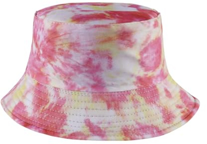 MILAKOO Batik fiskarhatt dubbelsidig hinkhatt män kvinnor sommarhatt för utomhus solskydd, ROSA, 58/60 cm