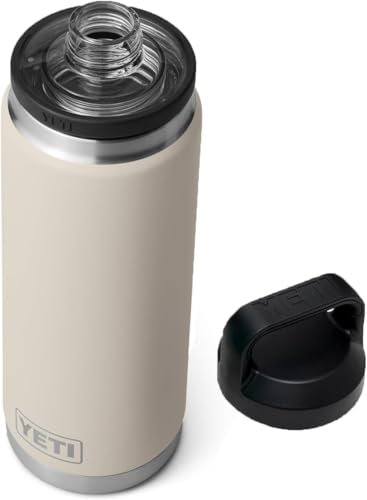 YETI Rambler Bottle Chug, Vacuum Insulated Stainless Steel Bottle with Chug Cap, Cape Taupe, 26 oz (760 ml)