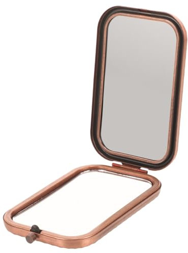 minkissy Kleiner Handspiegel Mit Doppelseitigem Design Emaille Kosmetikspiegel Mit Schmetterlingsmotiv Für Make-up Kontrollen