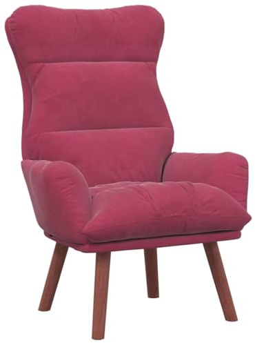 vidaXL Sessel Weinrot 69 x 74 x 93 cm Samt
