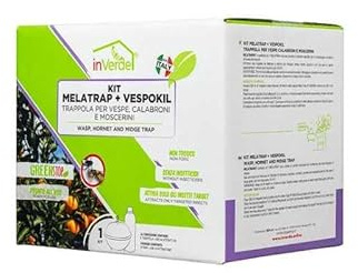 CRISCUOLO BRICOSTORE Kit MELATRAP, Trappola per Vespe e Calabroni con Attrattivo Liquido VESPOKIL
