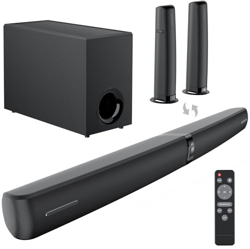 Vecibel Soundbar per TV, altoparlante Bluetooth da 120 W con subwoofer 02