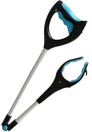 Renchey Outil De Ramassage Attrape Objets - Pince Ramasseuse Longue Pliable LED,Ramasse-Déchets pour Hommes Handicapés Femmes Enceintes et Extérieur Maison Jardin Marche