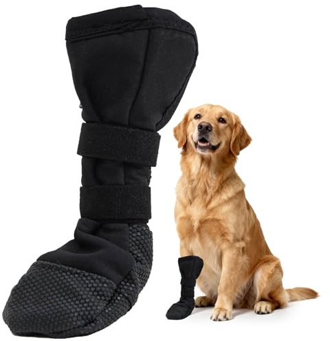Chaussures pour Chiens Antidérapant, 1 PC Bottes de Protection pour Chien, Chaussette de Protection en Silicone pour Chien, Imperméables Chirurgical Housses de Protection des Blessures pour Chiens