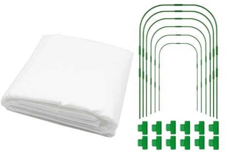 Gettimore Filet de jardin ultra fin avec arceaux - 3 x 9 m - Filet de protection contre les insectes, les oiseaux et les animaux - En polyéthylène vert