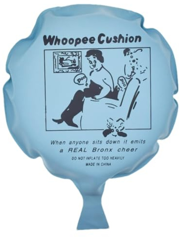 Generisch Fart Joke Cushion - Prank Gag Toy for Fool’s Day | 34g, Durable Rubber with Air-Filled Design, Novelty Prop for Family Gathering, Funny Prank Accessory Chairs and Couches