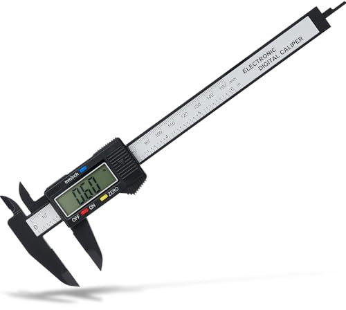 Digital Caliper, Adoric 0-6 Calipers Measuring Tool - Electronic Micrometer Caliper with Large LCD Screen, Auto-off Feature, Inch and Millimeter