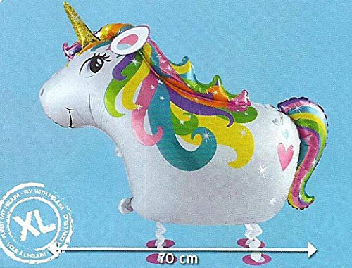 TIB Heyne 1 XL AIRWALKER FOLIENBALLON Motiv Einhorn ca.70 cm Ballon Helium GEEIGNET