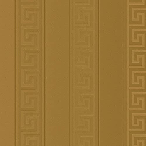 BRICOFLOR Vliestapete | Tapete Streifen Gestreifte Tapeten Streifentapete - Schlafzimmer-Tapete Tapeten Schlafzimmer - Braun | 10,05 x 0,70 m = Rolle 7.04 m²