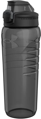 Under Armour 24oz Water Bottle, Pro Lid Cover, Shatter Proof, Stain & Odor resistant, Charcoal