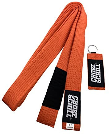 Choke&Chill BJJ Brazilian Jiu-Jitsu Belt Gürtel mit Schlüsselanhänger Erwachsene Kinder Luta Livre