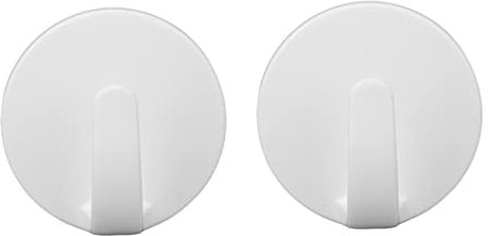 Ganci Magnetici Bianchi, Gancio Magnetico per Frigorifero, Parete, Porta, Bagno, Cucina e Gancio Magnetico per Carichi Pesanti con Base AntiGraffio