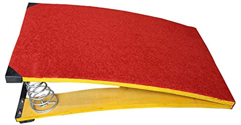 ZIMGOD Trampolino di Lancio Trampolino di Ginnastica Junior, Trampolini Casa Bambini, Attrezzature Caveau Economiche, Mini Trampolino Curvo per Ginnaste Principianti, Ponte di Salto per Adolescenti