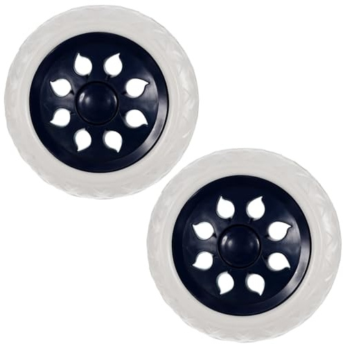 EXCEART 2Pcs Shopping Cart Wheels - Trolley Casters Replacement