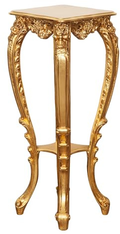 Biscottini Blumentisch für den Innen- und Außenbereich L 37,5 x T 34,5 x H 87 cm – Ständer für handwerkliche Pflanzen – Übertopf für Balkon