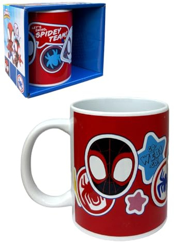 CARTOON Tazza in ceramica Spidey Marvel modello mug 350 ml tazza da colazione per bambini con scatola