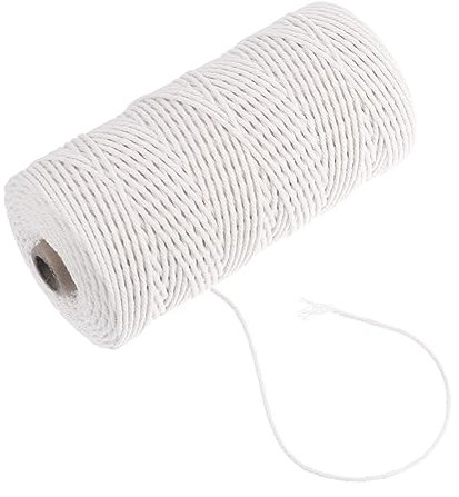 KONTONTY Baumwollschnur Für Makramee-Kordel DIY-wandteppich-bastelarbeiten Naturfarben Robust Und Langlebig Für Verschiedene Bastelprojekte