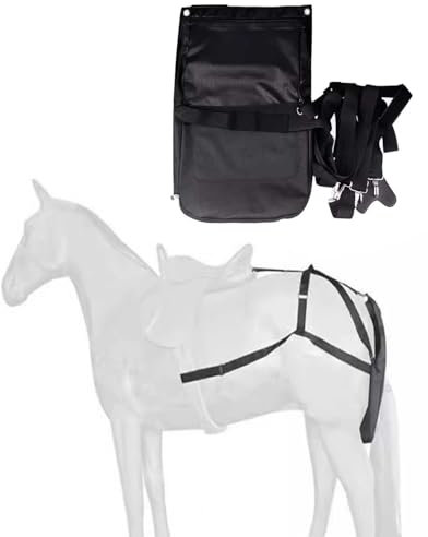 ZIMGOD Pferdemistbeutel Pony-Pferdekotbeutel, wasserdichte Pferdekot-Sammelbeutel, Langlebiger Pferdemist-Organizer für Rennbahn/Scheune/Karren/Anhänger(L)