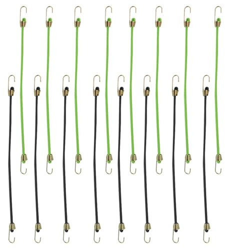16 Stück Gummi-Bungee-Seil Mit Haken, Bungee-Seil Mit Haken, Kleines Bungee-Seil, Elastisches Band, Mini-Bungee-Seil Mit Haken, Elastisches Band Mit Haken