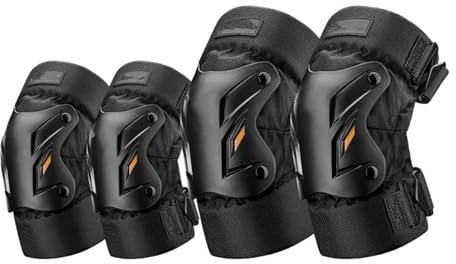 Rodilleras Motocross Ajustables Rodilleras para motociclista, Protector de codo para motocicleta, conjunto de coderas para Moto, rodilleras para ciclismo de montaña, Protector deslizante para rodilla