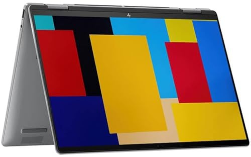 HP Envy x360 14-fc0011na Convertible Laptop, Silver, Intel Core Ultra 7 155U, 16GB RAM, 512GB SSD, 14 1920x1200 WUXGA Touchscreen, 1 YR WTY + EuroPC Warranty Assist, (Renewed)