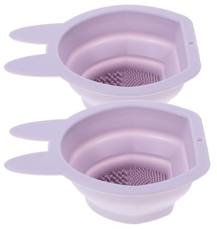 VALICLUD 2 Piezas Cepillo de Maquillaje de Silicona Limpiador de Brochas de Maquillaje Forma de Conejito para Baño
