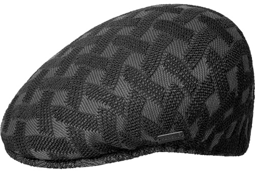 Kangol Cross Weave 504 Flatcap Schirmmütze Schiebermütze Damen/Herren - mit Schirm Herbst-Winter Winter