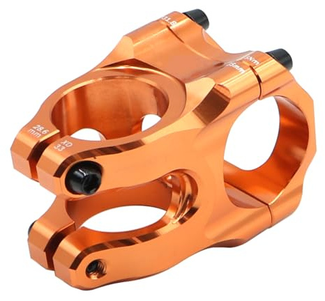 Gurtt Attacco per Mountain Bike 35 mm per Un Maggiore Controllo e Comfort, Lega di Alluminio, Compatibile con la Maggior Parte delle Biciclette (Arancione)