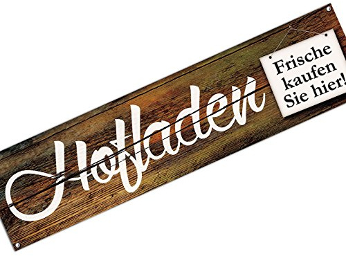KDS Hofladen Spannbanner Banner Werbebanner 2 x 0,5 Meter Plakat