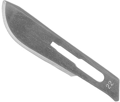 Ratiomed Einmal- Skalpellklingen, steril, Carbonstahl, Figur 22, 100 Stück